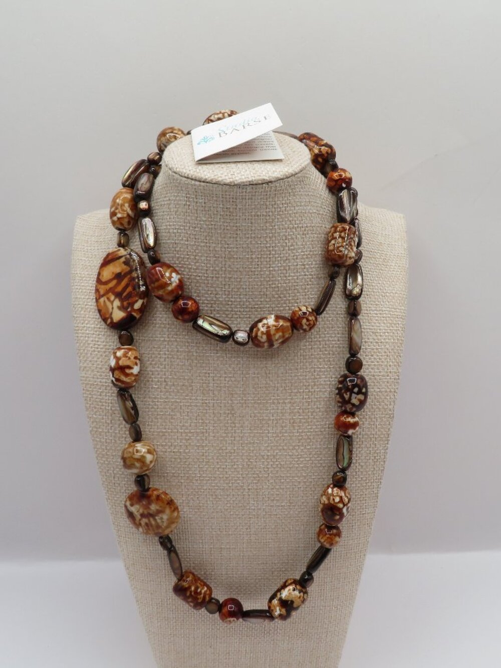 Barse 925 Single Strand Stone Necklace